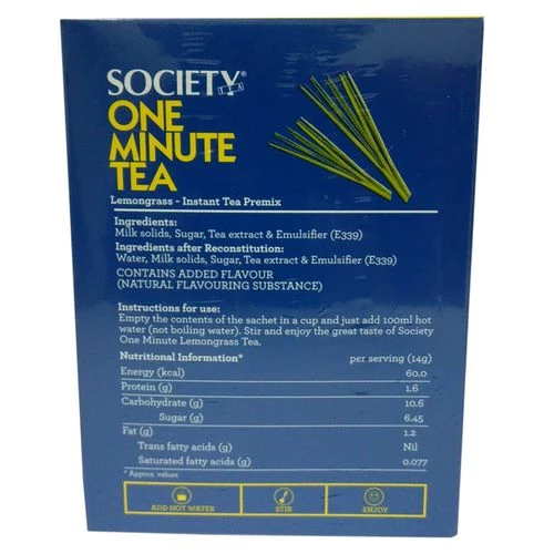 Society One Minute Instant Tea Premix - Lemongrass, 140 g-2.webp